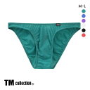 【メール便(3)】 ティーエム コレクション Clearskin ハギナシ Standard fit フルバック M L 透け メンズ ビキニ ブリーフ セクシー 前閉じ 全6色 M-L