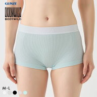 20％OFF【メール便(4)】 グンゼ ボディワイルド レディース 綿混リブボクサーパンツ BODYWILD GUNZE 全5…