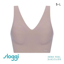 トリンプ スロギー ゼロ フィール G068 sloggi ZERO FEEL 綿混 ハーフトップ Vネック SML Triumph レディース S-L