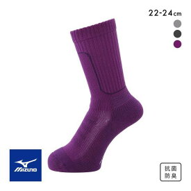 10％OFF【メール便(30)】 ミズノ レディス ドライベクター 中厚パイルソックス 22-24cm 消臭 抗菌防臭 吸湿速乾 ズレにくい 均等着圧 山歩き レディース 全3色