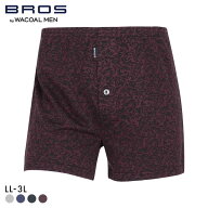 【20%OFF・8/12 09:59まで】 ブロス バイ ワコールメン ニットトランクス やわらかな履き心地 前開き LL …