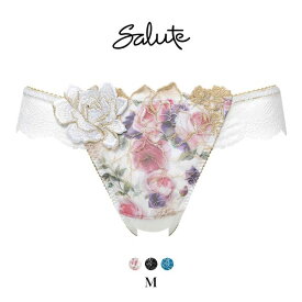 15％OFF【メール便(4)】 ワコール サルート 17グループ 17G Tバックショーツ M ブラジリアン バックレース Wacoal Salute PTJ217 25SSブルーム レディース 全3色