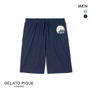 ジェラートピケ オム メンズ レーヨンクッキーアイスサンドハーフパンツ ジェラピケ パジャマ ルームウェア gelato pique HOMME 全2色 M-L