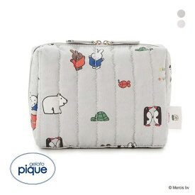 20％OFF ジェラートピケ Dick Bruna キルティング総柄ポーチ ジェラピケ gelato pique 全2色