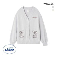 30％OFF ジェラートピケ レディース コアラジャガードカーディガン ジェラピケ パジャマ ルームウェア ge…