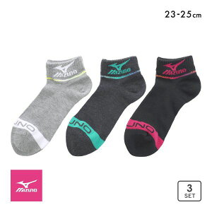 10OFF ~Ym \bNX Xj[J[ 3Zbg jɂ v ܐ悩ƕ⋭ fB[X 23-25cm S C MIZUNO