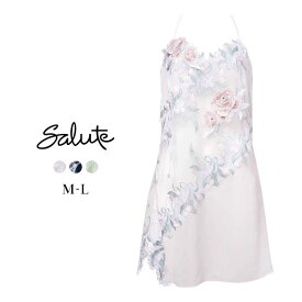 15％OFF【メール便(12)】 ワコール サルート 22グループ 22G ランジェリードレス ML ネグリジェ スリップ Wacoal Salute NTJ222 25AW先行プレステージ レディース 全3色 M-L