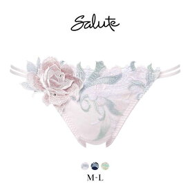 20％OFF【メール便(5)】 ワコール サルート 22グループ 22G ショーツ スタンダード ML ハイレッグ バックレース Wacoal Salute PTJ722 25AW先行プレステージ レディース 全3色 M-L