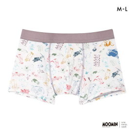 【メール便(7)】 ウンナナクール MOOMIN × une nana cool メンズボクサーパンツ ムーミン 前閉じ 全4色 M-L