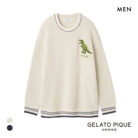 20％OFF ジェラートピケ オム メンズ ワッフルダイナソープルオーバー ジェラピケ パジャマ ルームウェア gelato pique HOMME 全2色 M-L