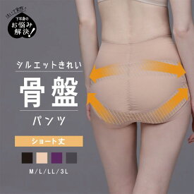 10％OFF【メール便(5)】 ルシアン はいて実感 下半身のお悩み解決 骨盤パンツ ガードル ショート 補正下着 ソフト 骨盤サポート M・L・LL LECIEN レディース 全4色 M-3L