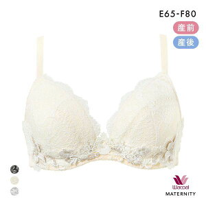 15%OFF ワコール マタニティ キレイにみえてやさしいブラ 産前・産後兼用 簡単授乳タイプ EF Wacoal MATERNITY 大きいサイズ レディース 全3色 E65-F80