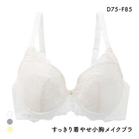 すっきり着やせ 小胸メイクブラ 3/4カップ ブラジャー レディース DEF 全3色 D75-F85
