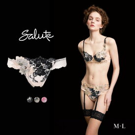 15％OFF【メール便(3)】 ワコール サルート 28グループ 28G Tバックショーツ ML タンガ ソング バックレース Wacoal Salute PTJ428 25AWブライト レディース 全3色 M-L