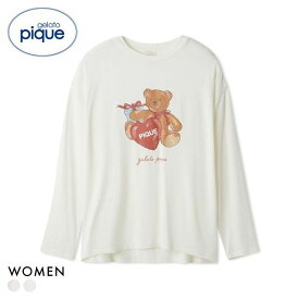 20％OFF ジェラートピケ レディース フェイバリットワンポイントロンT ジェラピケ パジャマ ルームウェア gelato pique 全2色