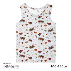 【メール便(10)】 ウンナナクール Harry Potter × une nana cool キッズ ノースリーブ 男女児兼用トップ ハリー・ポッター 全4色 100-130