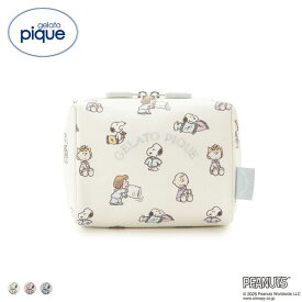ジェラートピケ PEANUTS オリジナル総柄ポーチ ジェラピケ gelato pique スヌーピー 全3色