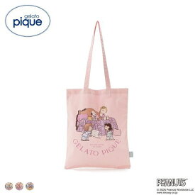 ＼最大1,000円OFFクーポン配布・2/16 23:59まで／ 20％OFF【メール便(25)】 ジェラートピケ PEANUTS オリジナルアートトート ジェラピケ gelato pique スヌーピー 全3色
