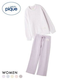 ジェラートピケ レディース カラフルパウダープルオーバー＆ベビモコリブロングパンツセット ジェラピケ パジャマ gelato pique 全5色 プレゼント クリスマス ギフト