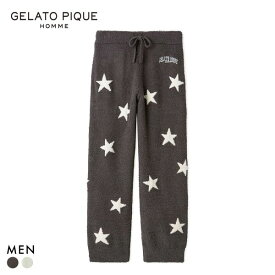 ジェラートピケ オム メンズ べビモコグッドモーニングベアロングパンツ ジェラピケ ルームウェア Valentine gelato pique HOMME 全2色 M-L