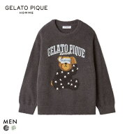 30％OFF ジェラートピケ オム メンズ べビモコグッドモーニングベアプルオーバー ジェラピケ パジャマ Va…