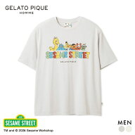 30％OFF ジェラートピケ オム メンズ SESAME STREET ワンポイントTシャツ セサミストリート ジェラピケ …