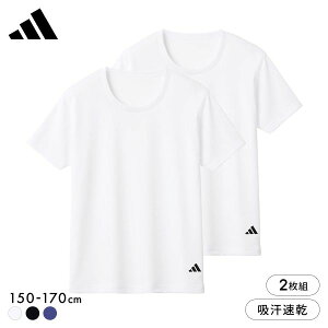 �A�f�B�_�X 2P �N���[�l�b�N T�V���c 2���Z�b�g �L�b�Y �W���j�A �j�̎q 2���g �C���i�[ adidas �S3�F 150-170