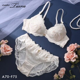 セントオードリー ティアラ ピュアセダクション 3/4カップ ブラジャー ショーツ セット ABCDEF バックレース St.Audrey tiara レディース 全3色 A70-M-F75-L ブラセット ブラショーツ 上下セット 下着
