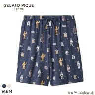 ジェラートピケ STAR WARS オム メンズ 総柄ハーフパンツ ジェラピケ パジャマ スターウォーズ GELATO PI…