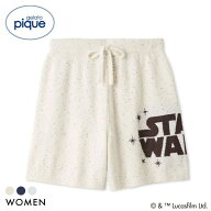 30％OFF ジェラートピケ STAR WARS レディース スムーズィーロゴジャガードショートパンツ ジェラピケ ス…
