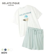 30％OFF ジェラートピケ オム メンズ MINT SORBET by HEIQ MINT 接触冷感 夏祭りワンポイントTシャツ&ハ…