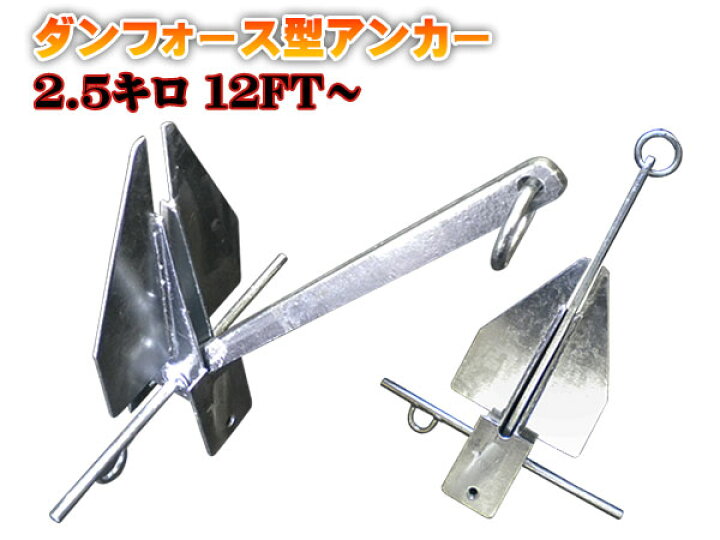 楽天市場】新品未使用！ダンフォース型アンカー！2．5キロ 小型 