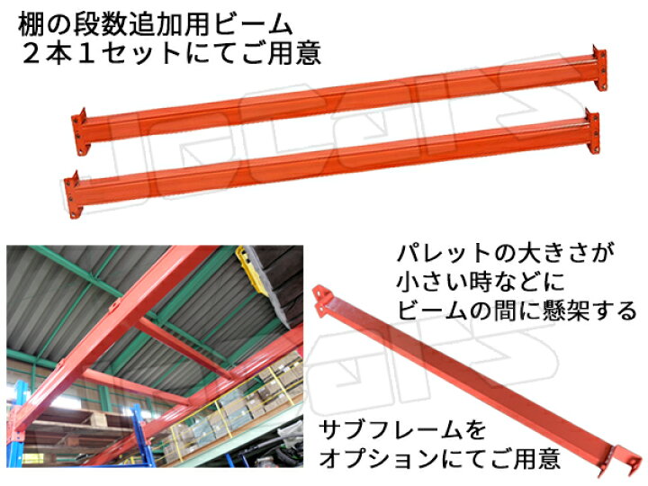 楽天市場】パレットラック スチールラック 重量棚 パレット棚 耐荷重 
