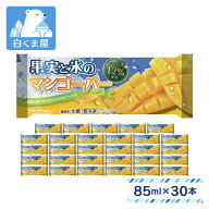 セイヒョー 果実と氷のマンゴーバー 85ml×30本 | マンゴー 果汁 かき氷 氷菓 アイスキャンディー バーア…