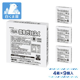 [アイス] ロッテ 業務用 ミニ雪見だいふく白 270ml（30ml×9個入）×4箱