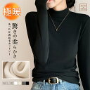 ＼最安1,185円クーポン利用で☆SS限定／ カットソー レディース M/L/LL ハイネック インナー トップス 長袖 タートルネック 薄手 なめらか プレミアム フリース オフタートル インナー レディース タートルネック トップス カットソー ハイネック 重ね着