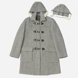 ダッフルコート フード付コート メンズ アウター コート ウール混 2WAY duffle coat ベージュ ネイビー オレンジ カジュアル ニーレングス 丈夫 オシャレ お洒落 あたたかい