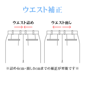 お直し・ウエスト補正（※返品・交換ができなくなりますのでご注意下さい）