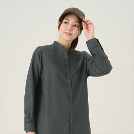 【51%OFF】【SALE】【まとめ買いクーポン対象】【公式】東京シャツ 【Pitta Re:)】 カジュアルシャツ ウールライク スタンド 長袖 レディース