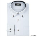 【週末限定タイムセール】【7%OFF】【SALE】【ディズニー】 ボタンダウン 長袖 形態安定 ニットシャツ ストレッチ 大きいサイズ