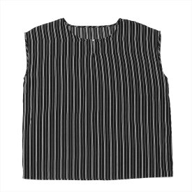【40%OFF】【SALE】カジュアルシャツ フロントビジューブラウス ノースリーブ ブラック レディース
