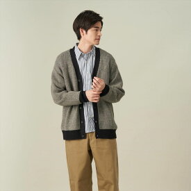 【58%OFF】【SALE】【公式】東京シャツ 【Pitta Re:)】 ニット 配色カーディガン グレー メンズ