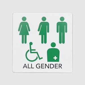 gC}[NV[XebJ[ I[WF_[2y10cm×10cmz  ֏ restroom allgender