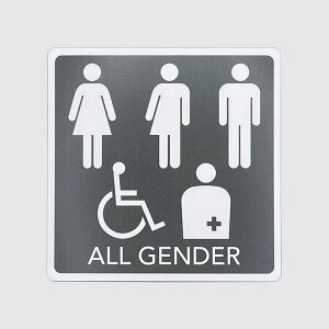 gC}[NV[XebJ[ I[WF_[2y10cm×10cmz  ֏ restroom allgender