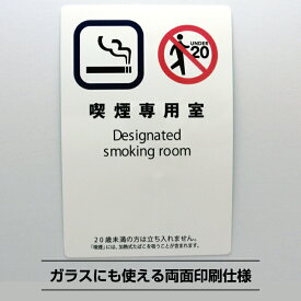 受動喫煙防止シールステッカー 喫煙専用室標識 A4サイズ【29.7cm×21cm】