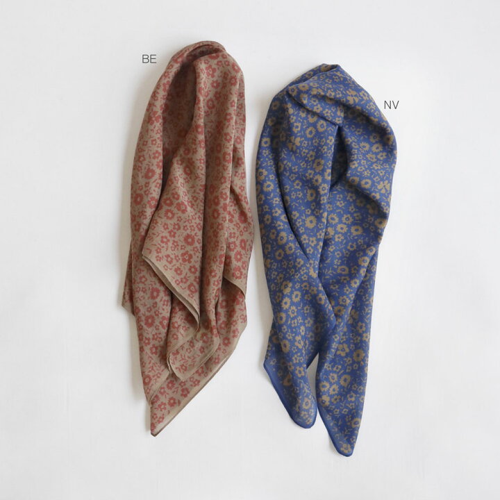 楽天市場】【定価から半額】公式 shesay スカーフCOTTON&SILKブルーム 