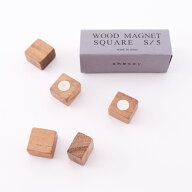 公式 shesay WOODマグネットスクエア5個入 正方形 1.5cm ACACIA アカシア WOOD 木製 天然木 マグネット …
