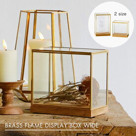 公式 shesay BRASSフレーム ディスプレイBOX ワイド 2サイズ 高さ15cm 高さ22cm ディスプレイ 真鍮 BRASS ブラス ガラスケース ショーケース 什器 収納 ディスプレイ ドライフラワー アクセサリー スタンド アンティーク ヴィンテージ おしゃれ プレゼント クリスマス dp