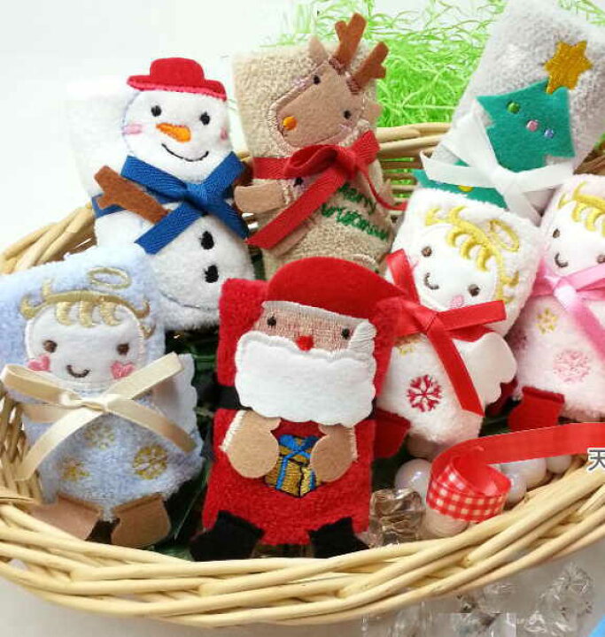 楽天市場 クリスマス会 景品 子供会 名前入りハンカチ サンタと愉快な仲間たち クリスマス会 プレゼント ハンカチ ノベルティ名前入り ハンカチ 名前入り プレゼント 子ども 文字入り 幼稚園児 クリスマスプレゼント 小学生 自治会 サンタクロース 天使 トナカイ