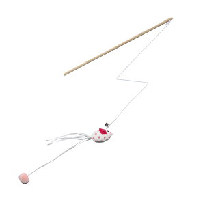 ペット用 猫用 おもちゃ ねこじゃらし ルークラン ROOP ループ ロッディーズ ベイビーマウス ドットピンク キャットニップ